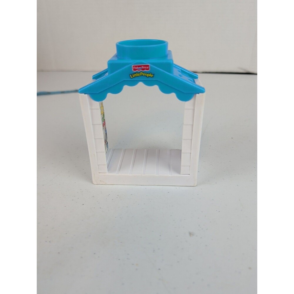 Fisher Price Little People Pet Shop Piece W/ Cat Fish Bowl Litho And Window Rare